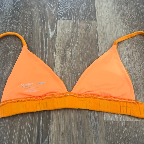 Frankie's Bikinis x Naomi Osaka Claire Triangle Terry Bikini Top Size M - Picture 8 of 10